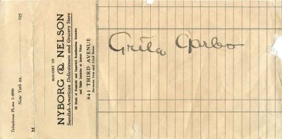 GARBO GRETA: (1905-1990)