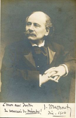 MASSENET JULES: (1842-1912). <span style="font-size: 11.0pt; line-height: 107%; font-family: 