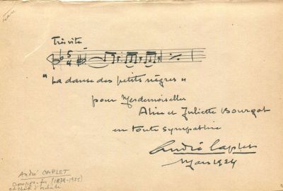 CAPLET ANDRE: (1878-1925). <span style="font-size: 11.0pt; line-height: 107%; font-family: 