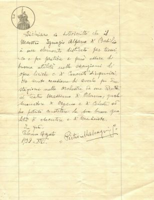 MASCAGNI PIETRO: (1863-1945). <span style="font-size: 12.0pt; line-height: 107%; font-family: 