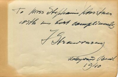 STRAVINSKY IGOR: (1882-1971)