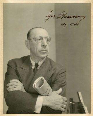 STRAVINSKY IGOR: (1882-1971). <span style="font-size: 11.0pt; line-height: 107%; font-family: 