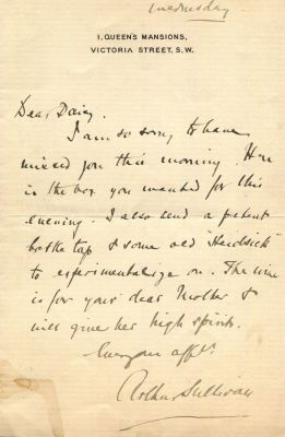 SULLIVAN ARTHUR: (1842-1900)