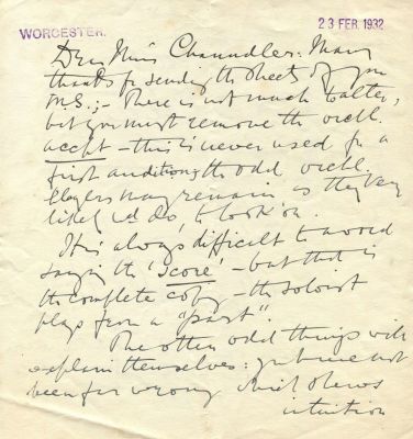 ELGAR EDWARD: (1857-1934). <span style="font-size: 11.0pt; line-height: 107%; font-family: 