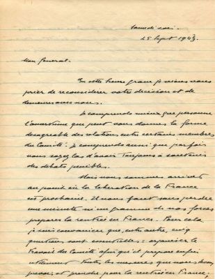 MONNET JEAN: (1888-1979). ‘we have reached 