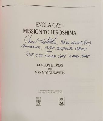 TIBBETS PAUL: (1915-2007). <span style="font-size: 11.0pt; line-height: 107%; font-family: 