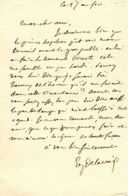 DELACROIX EUGENE: (1798-1863)