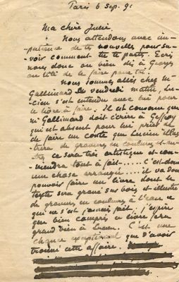 PISSARRO CAMILLE: (1830-1903). ‘I don’t know yet if he likes these paintings, he 