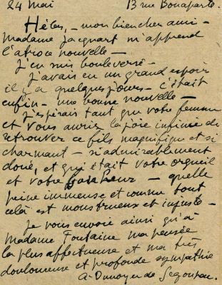 SEGONZAC ANDRE DUNOYER DE: (1884-1974). <span style="font-family: 'Palatino Linotype', 'serif'; 
