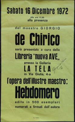 DE CHIRICO GIORGIO: (1888-1978)