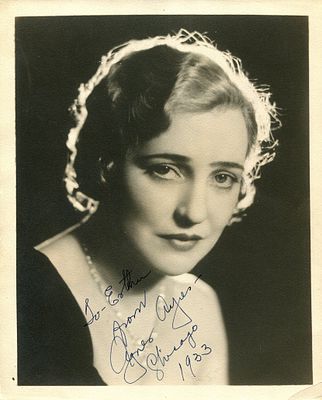 AYRES AGNES: (1892-1940) American actress of the silent screen era, remembered for her role as 
