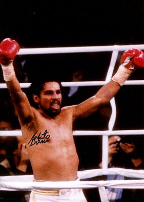 DURAN & PACQUIAO. DURAN ROBERTO: (1951- ) Panamanian boxer, World Lightweight champion 1978-79 