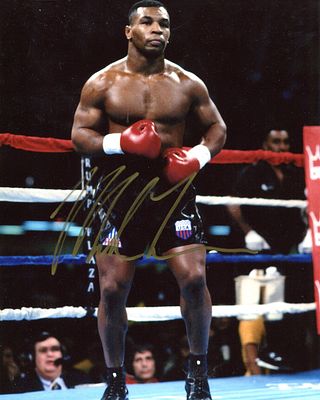 TYSON MIKE: (1966- ) American Boxer, Undisputed World Heavyweight Champion 1987-90. Signed 