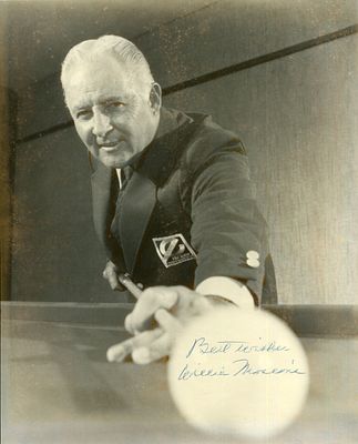 MOSCONI WILLIE: (1913-1993) American pool player, World Straight Pool Champion on nineteen 