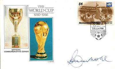 ENGLAND FOOTBALL: (x2). ENGLAND FOOTBALL: Bobby Moore (1941-1993) English footballer, captain of 