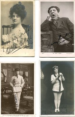 THEATRE: (x46). THEATRE: Selection of vintage signed postcard photographs by various British 