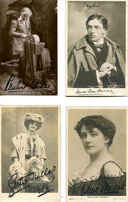 THEATRE: (x46). THEATRE: Selection of vintage signed postcard photographs, cabinet photograph 