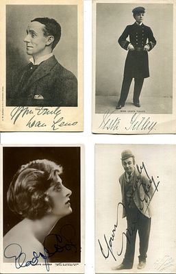 THEATRE: (x46). THEATRE: Selection of vintage signed postcard photographs, cabinet photograph 