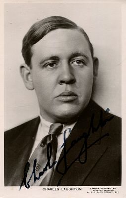 LAUGHTON CHARLES: (1899-1962) English actor, Academy Award winner for Best Actor in 1932/33 for 