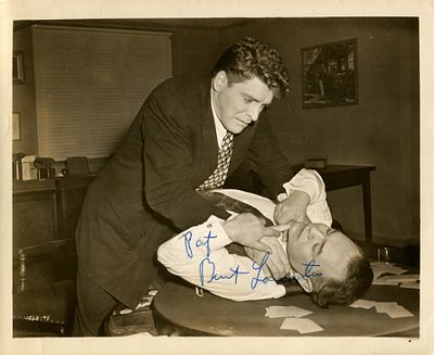 LANCASTER BURT: (1913-1994) American actor, Academy Award winner for Best Actor in 1960 for his 