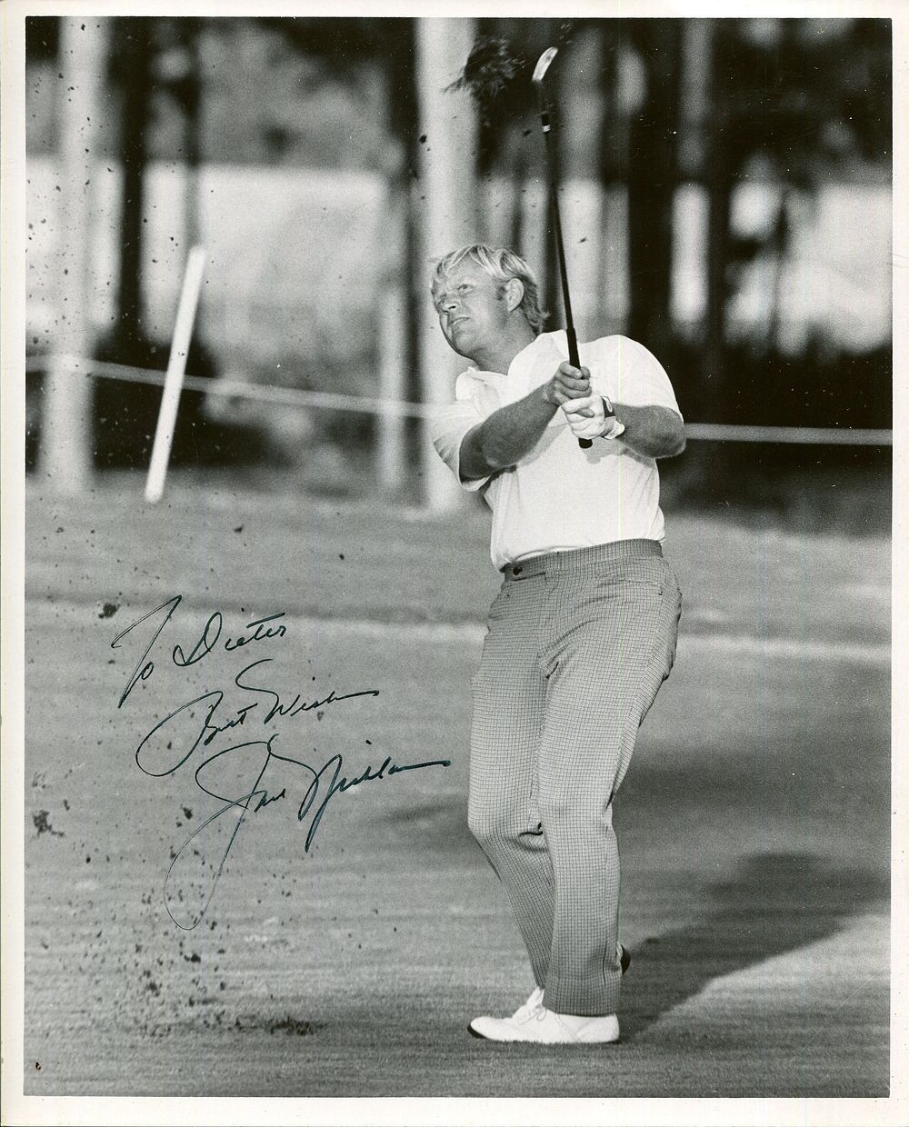 NICKLAUS JACK: (1940- ) American Golfer, nicknamed ''The Golden Bear'' and widely considered one 