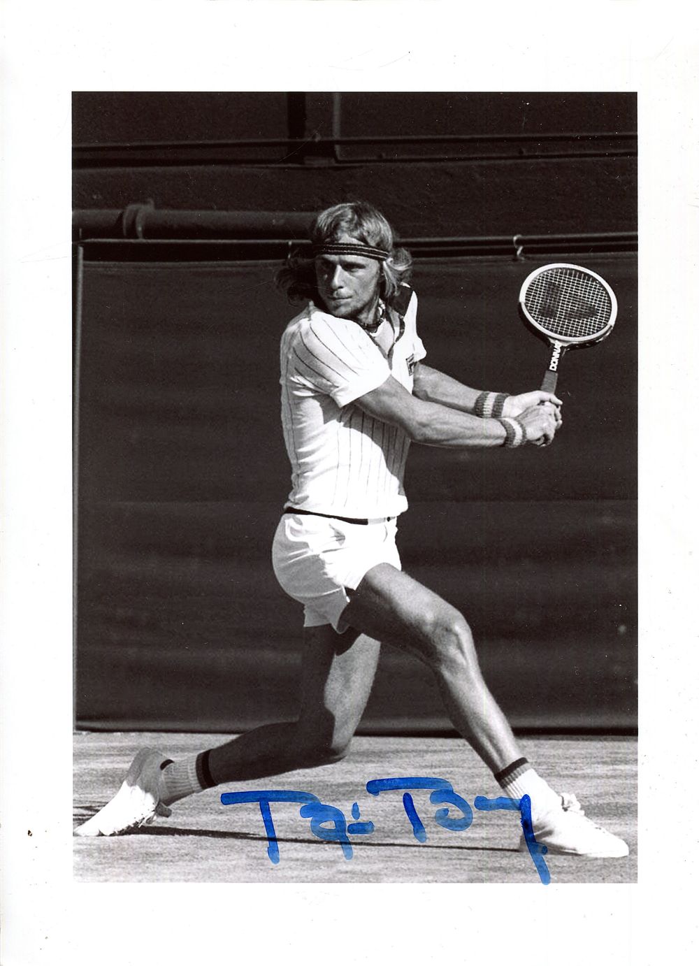 BORG BJORN: (1956- ) Swedish tennis player, Wimbledon champion 1976, 1977, 1978, 1979 & 1980. 