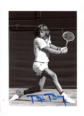 BORG BJORN: (1956- ) Swedish tennis player, Wimbledon champion 1976, 1977, 1978, 1979 & 1980. 