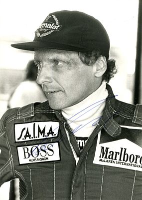 LAUDA NIKI: (1949-2019) Austrian motor racing driver, Formula One World Champion 1975, 1977 & 