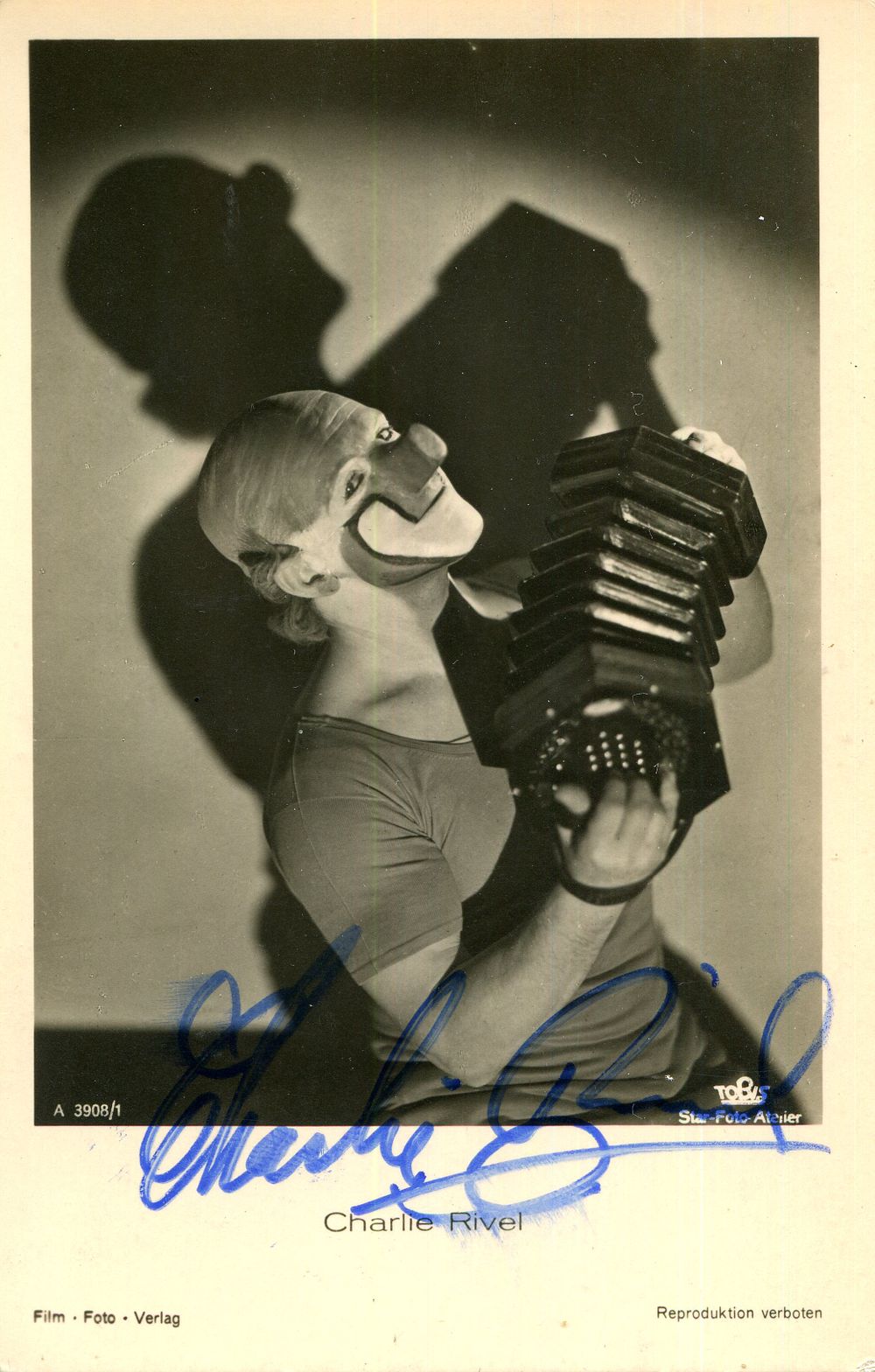 RIVEL CHARLIE: (1896-1983) his real name being J osep Andreu i Lasserre. Spanish 