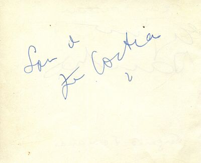 COCTEAU JEAN: (1889-1963) French filmmaker, poet, playwright, novelist, artist and critic. Blue 