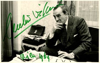 VISCONTI LUCHINO: (1906-1976) Italian Filmmaker, opera and theatre Director, considered one of 