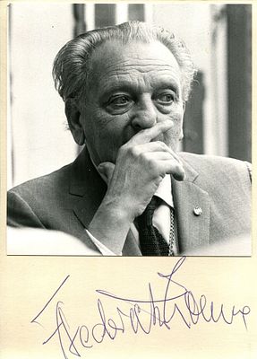 LOEWE FREDERICK: (1901-1988) Austrian-American composer, famous for his collaborations with 