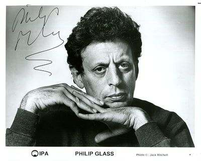 GLASS PHILIP: (1937- ) American Composer. Widely regarded as one of the most influential 