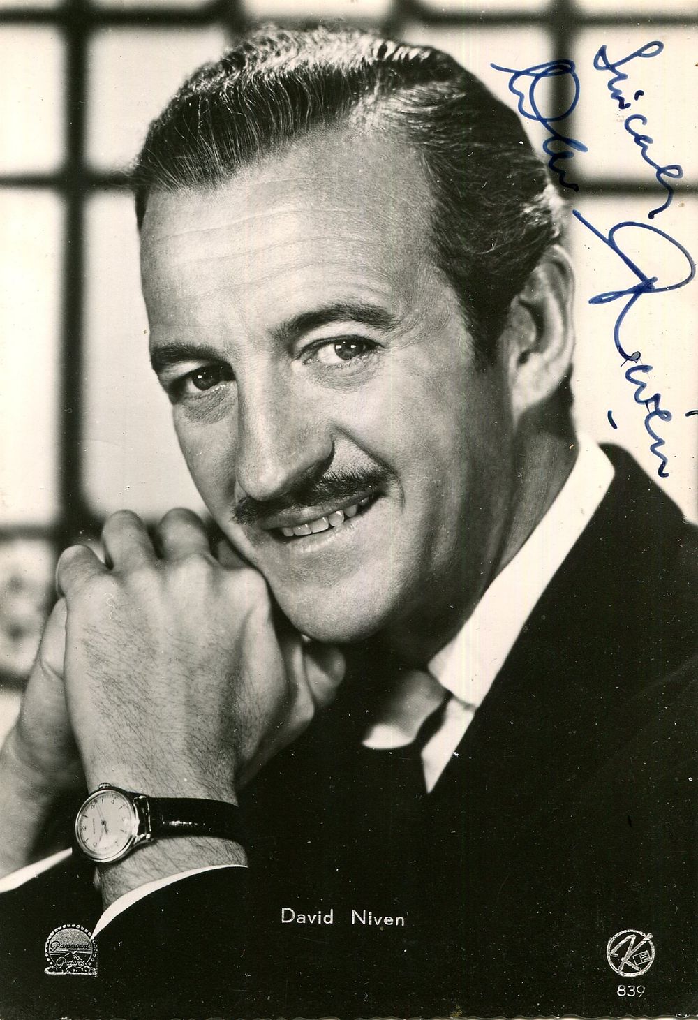 NIVEN DAVID: (1910-1983) British actor, Academy Award winner for Best Actor in 1958 for his 