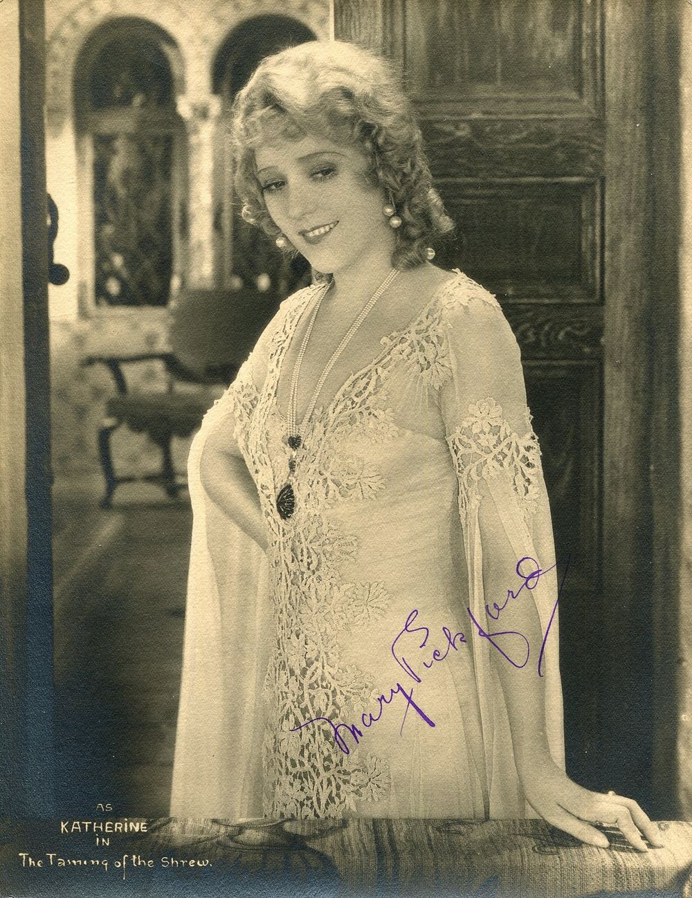 PICKFORD MARY: (1892-1979) Canadian-born American actress, Academy Award winner for Best 