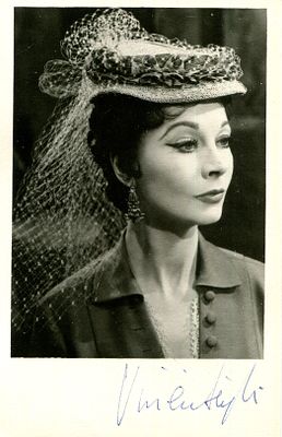 LEIGH VIVIEN: (1913-1967) English actress, Academy Award winner for Best Actress in 1939 for her 