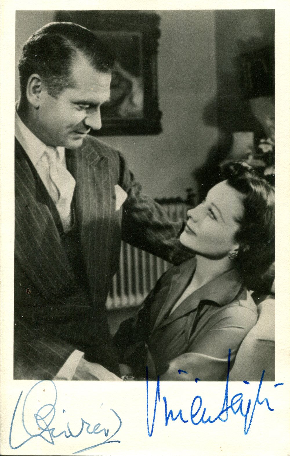 LEIGH & OLIVIER. LEIGH VIVIEN (1913-1967) English actress 
&amp; OLIVIER LAURENCE (1907-1989) 