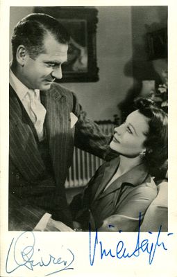 LEIGH & OLIVIER. LEIGH VIVIEN (1913-1967) English actress &amp; OLIVIER LAURENCE (1907-1989) 