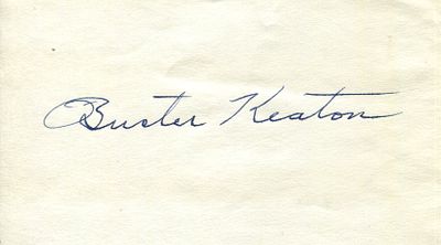 KEATON BUSTER: (1895-1966) American film comedian, the recipient of an Academy Honorary Award in 