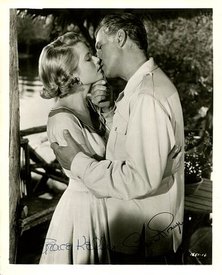 GREEN FIRE: Signed 8 x 10 photograph by both Grace Kelly (Catherine Knowland) and 