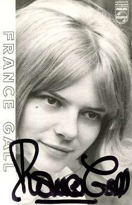 GALL FRANCE: (1947-2018) French Ye-Ye singer. In 1965, Gall at the age of 17, won the 10th 