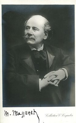 MASSENET JULES: (1842-1912) French composer of the Romantic era. Vintage signed postcard 