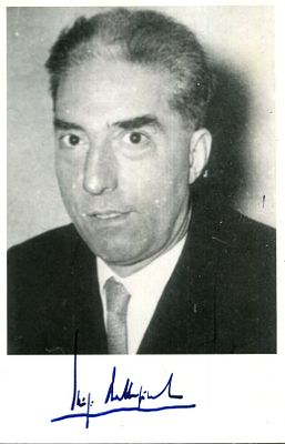 DALLAPICCOLA LUIGI: (1904-1975) Italian composer. Signed 3.5 x 5.5 postcard photograph of the 