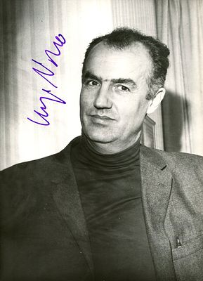 NONO LUIGI: (1924-1990) Italian avant-garde composer of classical music. Signed 5 x 7 photograph 