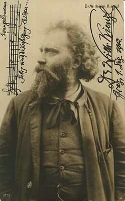 KIENZL WILHELM: (1857-1941) Austrian Composer. Kienzl studied under Liszt before completing 