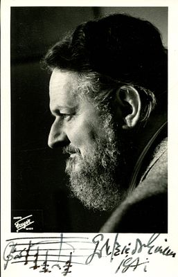 EINEM GOTTFRIED VON: (1918-1996) Austrian Composer. Best known for his operas influenced by the 