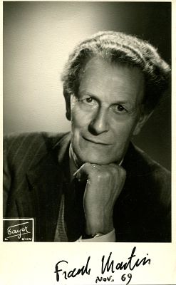 MARTIN FRANK: (1890-1974) Swiss composer. A good signed 3.5 x 5.5 photograph by Martin, the 