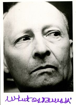 LUTOSLAWSKI WITOLD: (1913-1994) Polish composer and conductor. Signed 4 x 6 photograph, a 