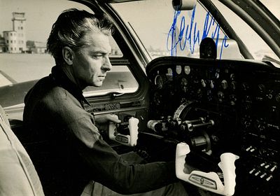 KARAJAN HERBERT VON: (1908-1989) Austrian Conductor. Signed 6 x 4 photograph, an unusual image 
