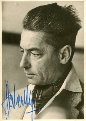 KARAJAN HERBERT VON: (1908-1989) Austrian Conductor. A good vintage signed 4 x 6 photograph by 